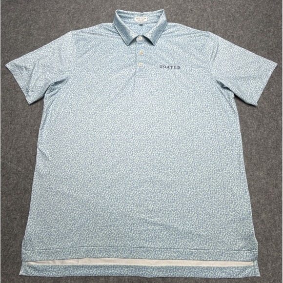 Peter Millar Other - Peter Millar Summer Comfort Mens Size XL Lizard King GOATED Logo Short Sleeve